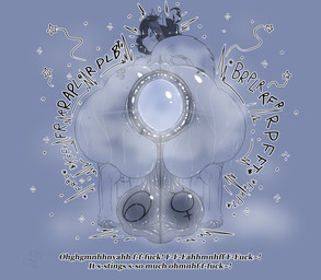 alchemical_symbol anal_storage anthro anus astrological_symbol astronomical_symbol ball_tattoo balls big_anus big_balls big_butt bodily_fluids butt butt_tattoo cavity_storage dialogue egg eyeliner gaping gaping_anus genital_tattoo genitals huge_anus huge_balls huge_butt improvised_sex_toy lipstick loose_anus loose_orifice makeup male markings mercury_symbol moan mole_(marking) mole_on_balls mole_on_butt musk musky_anus musky_balls musky_butt onomatopoeia oviposition piercing planet_symbol presenting presenting_anus presenting_hindquarters presenting_to_viewer profanity puffy_anus pushing pushing_toy_out saggy_balls scrotum_flap sex_toy shaking shaking_butt solo sound_effects sweat sweaty_balls sweaty_butt sweaty_genitalia symbol tattoo text tongue tongue_piercing wobbling kittykuscell catstopher_colombus_(kittykuscell) domestic_cat felid feline felis mammal english_text story story_in_description
