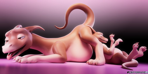 belly belly_inflation bodily_fluids cum cum_inflation cum_inside duo female female/female feral genital_fluids inflation smooth_skin conditional_dnp crittermatic mythology cookie_(critterclaws) dragon mythological_creature mythological_scalie scalie 3d_(artwork) digital_media_(artwork) hi_res