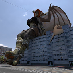 anthro bracelet breasts brown_body brown_scales clothing female fishnet_clothing fishnet_gloves fishnet_handwear fishnet_legwear fishnet_stockings garter_belt garter_straps gloves hair handwear jewelry legwear macro orange_eyes orange_hair paws scales shirt sitting_on_building solo tongue tongue_out topwear under_boob kollodis foxipaws_(modeler) mythology jupiter_(hvllhnd) aquatic dragon fish hybrid mythological_creature mythological_scalie scalie shark 3d_(artwork) blender_(artwork) blender_eevee_(artwork) digital_media_(artwork) hi_res