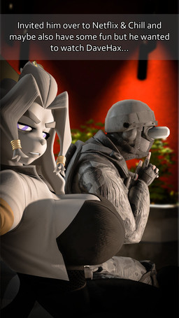 anthro antlers armor belt big_breasts blue_eyes bottomwear breasts bulletproof_vest camo camo_clothing camo_print clothing cropped_jacket curvy_figure date duo eyebrows eyelashes eyewear female female_anthro fingerless_gloves fingers fur gloves goggles gold_(metal) grey_body grey_fur grey_hair hair handwear headgear helmet horn huge_thighs humor interspecies jacket leotard light_body light_skin lips long_ears looking_at_viewer male male_human mask meme_pose military military_uniform narrowed_eyes netflix_and_chill on_phone pants pattern_clothing pupils selfie slightly_chubby slightly_chubby_anthro slightly_chubby_female soldier teeth text thick_thighs topwear uniform utility_belt visor_helmet voluptuous voluptuous_anthro voluptuous_female warrior watching_television white_clothing white_jacket white_pupils white_topwear wastedpines warfaremachine_(modeler) pseudoregalia bass_boosted_soldier sybil_(pseudoregalia) warfare_sybil human jackalope lagomorph mammal 2026 3d_(artwork) digital_media_(artwork) english_text hi_res source_filmmaker_(artwork)