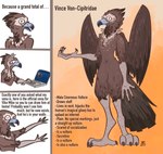 anthro beak blue_beak chest_tuft comic_panel computer curled_fingers dialogue digitigrade e621_comment electronics feather_markings feather_tuft feathered_wings feathers feet folded_wings gradient_background hands_out laptop looking_at_viewer male markings nude nude_anthro nude_male open_beak open_mouth orange_eyes ruffled_feathers simple_background slim solo standing tail tail_feathers talking_to_viewer talons text toes tuft wings vike_mike accipitrid accipitriform avian bird cinereous_vulture old_world_vulture vulture digital_drawing_(artwork) digital_media_(artwork) hi_res model_sheet