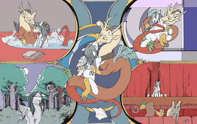 antlers blindfold blood blue_body blue_feathers bodily_fluids cowgirl_position cutie_mark duo erection feathered_wings feathers female female_on_top female_penetrated feral from_front_position genitals grey_hair hair horn interspecies male male/female male_on_bottom male_penetrating male_penetrating_female membrane_(anatomy) membranous_wings nude on_bottom on_top open_mouth penetration penile penile_penetration penis penis_in_vagina reverse_cowgirl_position sex size_difference straddling tail teats vaginal vaginal_penetration vulva water white_body white_feathers wings fillyphalanx friendship_is_magic hasbro my_little_pony mythology discord_(mlp) fan_character chimera draconequus equid equine mammal mythological_creature mythological_equine pegasus 2013