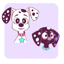 black_body black_ears black_fur black_nose black_spots collar duo feral floppy_ears fur grey_nose heterochromatic_ears male red_collar spiked_collar spikes spots star toony white_body white_fur white_spots arkay9 101_dalmatian_street 101_dalmatians disney dante_(101_dalmatians) dylan_(101_dalmatians) canid canine canis dalmatian domestic_dog mammal 1:1 digital_media_(artwork) hi_res pastel_theme
