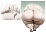 anthro big_butt butt fat_rolls female female/female huge_butt obese obese_anthro obese_female overweight overweight_anthro overweight_female solo thick_thighs wide_hips ruby_panda_(artist) bear mammal polar_bear ursine