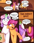 2020 4:5 aged_up comic cutie_mark dialogue digital_media_(artwork) duo english_text equid equine eyelashes female feral friendship_is_magic hasbro hi_res horn mammal my_little_pony mythological_creature mythological_equine mythology open_mouth pegasus ritter scootaloo_(mlp) sweetie_belle_(mlp) text unicorn wings
