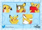 angry bodily_fluids cheerful emotes heart_symbol scared solo tears quentinmimikyu nintendo pokemon generation_1_pokemon pikachu pokemon_(species) absurd_res hi_res