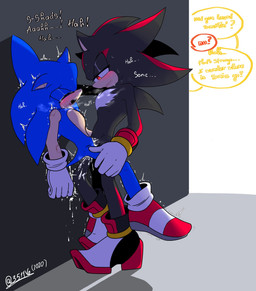 against_surface against_wall ambiguous_penetration anthro anthro_on_anthro anthro_penetrated anthro_penetrating anthro_penetrating_anthro biped bite_mark black_body black_fur black_nose blue_body blue_fur blush bodily_fluids breath carrying_another chest_tuft clothing countershade_torso countershading crying cum cum_inside cum_on_leg dialogue duo eyes_closed footwear fur genital_fluids gloves half-closed_eyes handwear male male/male male_penetrated male_penetrating male_penetrating_male markings moan narrowed_eyes open_mouth penetration red_body red_clothing red_eyes red_footwear red_fur red_shoes sex shaking shoes simple_background speech_bubble standing standing_sex stealth_sex sweat tan_body tan_countershading tan_skin tears text tuft white_body white_clothing white_fur white_gloves white_handwear 3511vo sega sonic_the_hedgehog_(series) shadow_the_hedgehog sonic_the_hedgehog eulipotyphlan hedgehog mammal 2020 digital_media_(artwork) english_text hi_res signature