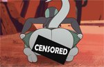 anthro butt censor_bar clothing female mooning presenting presenting_hindquarters seductive solo tearing_clothing teasing torn_clothing undressing mr_valentine00 cross_country_detours looney_tunes merrie_melodies tex_avery warner_brothers rita_skopt lizard reptile scalie censored hi_res