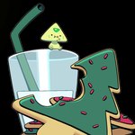 ambiguous_gender container cookie crumbs crumbs_on_face cup dot_eyes eating eating_food food glass glass_container glass_cup micro milk not_furry simple_eyes sitting solo sprinkles discount-supervillain cartoon_network steven_universe smolidot gem_(species) peridot_(gem_species) 1:1