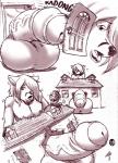 anthro balls balls_expansion big_balls big_penis body_size_growth building building_destruction canid canine cox destruction erection expansion femboy foreskin fox genital_expansion genitals gideon half-erect hi_res house huge_balls huge_penis humanoid_genitalia humanoid_penis hyper hyper_balls hyper_genitalia hyper_penis lips macro male mammal monochrome multiple_poses partially_retracted_foreskin penis penis_expansion pose size_transformation solo transformation vein veiny_penis