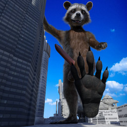 anthro balls city feet foot_focus full_foot_pawpads genitals gesture hand_gesture looking_at_viewer macro male nude open_mouth paws penis pointing pointing_at_viewer solo tawzy guardians_of_the_galaxy marvel rocket_raccoon mammal procyonid raccoon 1:1 3d_(artwork) digital_media_(artwork) hi_res