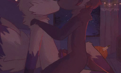 anal anthro big_butt bodily_fluids butt detailed_background duo femboy femboy/femboy fluffy fluffy_tail frottage genital_fluids genitals gloves_(marking) highlights_(coloring) kissing kissing_while_penetrated leaking_precum leg_markings licking love male male/male male_penetrated male_penetrating male_penetrating_male markings multi_tail neck_tuft oral penetration penile penis penises_touching precum purple_penis red_penis red_tongue rimming rimming_male romantic romantic_couple romantic_sex saliva sex socks_(marking) tail tongue tongue_out tuft sonofan niko_(sonofan) rook_(rookarino4277) canid canine domestic_cat felid feline felis fox mammal 2d_animation animated frame_by_frame long_playtime no_sound video