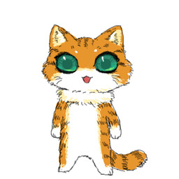 ambiguous_gender anthro big_eyes big_head black_body black_fur casual_nudity chibi eyebrows featureless_crotch feet fingers front_view fur green_eyes green_pupils happy inner_ear_fluff looking_at_viewer multicolored_body multicolored_fur nude open_mouth open_smile orange_body orange_fur pupils ruff simple_background smile solo standing striped_body striped_fur stripes toes tuft whiskers white_background white_body white_fur 4chan_anon unknown_artist domestic_cat felid feline felis mammal 1:1 2025 digital_media_(artwork) full-length_portrait low_res oekaki portrait tegaki_(artwork)