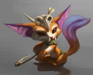 anthro barefoot biped black_eyes blue_body blue_fur bone bottomwear clothed clothing dipstick_ears dipstick_tail ear_markings feet fur grey_background holding_object holding_weapon loincloth male markings melee_weapon multicolored_body multicolored_ears multicolored_fur multicolored_tail orange_body orange_fur pink_nose simple_background sitting skull solo tail tail_markings toddler topless tusks underwear weapon white_body white_fur young young_anthro young_male unknown_artist league_of_legends riot_games tencent gnar_(lol) ailurid mammal yordle source_request