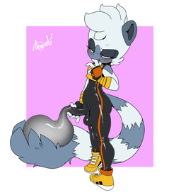 anthro balls bodily_fluids bodysuit breasts clothed clothed_anthro clothed_gynomorph clothed_intersex clothing condom condom_suit crossgender cum cum_in_clothing excessive_cum excessive_genital_fluids filled_condom fully_clothed genital_fluids genitals glistening glistening_clothing gynomorph humanoid_genitalia humanoid_penis intersex penis prehensile_tail purple_eyes sexual_barrier_device skinsuit small_breasts solo tail through_clothing tight_clothing wearing_condom argento idw_publishing sega sonic_the_hedgehog_(comics) sonic_the_hedgehog_(idw) sonic_the_hedgehog_(series) tangle_the_lemur lemur mammal primate ring-tailed_lemur strepsirrhine 2018 digital_media_(artwork) hi_res