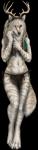 4_toes 5_fingers anthro biped black_nose blue_eyes braided_hair detailed_fur digitigrade feet female fingers fur hair simple_background solo standing toes transparent_background tribal whiskers white_body white_fur wide_hips sidonie canid canine canis domestic_dog mammal closed_(disambiguation) alpha_channel detailed hi_res