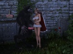 3d_(artwork) 4:3 anthro big_bad_wolf canid canine canis digital_media_(artwork) dizzydills duo erection fairy_tales female female_on_anthro genitals human human_on_anthro interspecies little_red_riding_hood little_red_riding_hood_(copyright) male male/female male_on_human mammal penis sex tail wolf