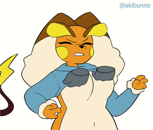 ambiguous_gender angry anthro areola assisted_exposure big_breasts bite biting_lip black_sclera blue_clothing blue_hoodie blue_topwear blush breast_grab breast_play breasts clothed clothing clothing_lift cross-popping_vein disembodied_hand duo exposed_breasts female female/ambiguous fur fusion gesture hand_gesture hand_on_breast heart_eyes heart_symbol hoodie lightning_bolt middle_finger nipples orange_body orange_fur pokemon_fusion pokemorph questionable_consent shirt shirt_lift simple_background slightly_chubby slightly_chubby_anthro slightly_chubby_female smile smug surprised tan_body tan_fur topwear until_they_like_it white_eyes wide_hips akibun nintendo pokemon pokemon_infinite_fusion raipunny generation_1_pokemon generation_4_pokemon hybrid lagomorph lopunny mammal pokemon_(species) raichu rodent 2d_animation animated frame_by_frame no_sound short_playtime webm