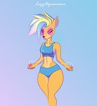 anthro bra clothing female female_anthro solo sports_bra sportswear underwear lazydynamisme activision crash_bandicoot_(series) pirate_tawna bandicoot mammal marsupial absurd_res hi_res