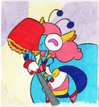 anthro big_butt blue_body butt female hair huge_butt lamp pink_hair simple_background solo shar0makai animal_humanoid arthropod arthropod_humanoid fly_(animal) fly_humanoid humanoid insect insect_humanoid 2023 hi_res traditional_media_(artwork)
