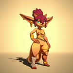 big_butt biped butt clothed clothing ear_piercing feet female fingers genitals goblin_female gold_(metal) hair horn jewelry nipple_piercing nipples not_furry partially_clothed piercing pussy red_hair ring ring_piercing shadow short_stack solo standing stylized tail teeth thick_thighs three-quarter_view toes palurdas_arts goblin humanoid 1:1 3d_(artwork) 3d_animation animated cel_shading digital_media_(artwork) full-length_portrait hi_res no_sound portrait shaded short_playtime warm_colors webm