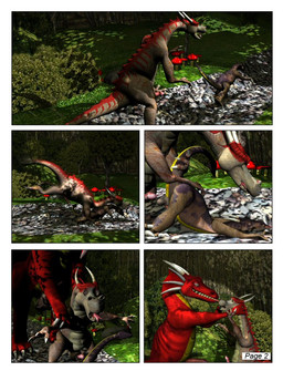 3_fingers 3_toes 3d_(artwork) balls claws comic detailed_background digital_media_(artwork) dragon dragon_3.0 duo erection european_mythology fangs feet feral fingers forest forked_tongue fungus genitals horn imminent_rape imminent_sex larger_male long_neck male male/male mushroom mythological_creature mythological_scalie mythology naughty_face o_o outside penis plant raised_tail rangarig red_body rock scalie sharp_teeth size_difference smaller_male smile surprise tail teeth the_deal toes tongue tree varby western_dragon