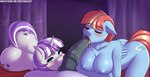 2019 animal_genitalia animal_penis anthro anthrofied anus areola ball_suck balls blush breasts butt cutie_mark digital_media_(artwork) duo_focus equid equine equine_genitalia equine_penis eyelashes eyes_closed faceless_character faceless_male fellatio female female_focus friendship_is_magic genitals group group_sex hasbro hi_res horn looking_at_viewer male male/female mammal mature_anthro mature_female my_little_pony mythological_creature mythological_equine mythology nipples nude oral pegasus penile penis pussy sex sucking text threesome tongue tongue_out trio twilight_velvet_(mlp) twistedscarlett60 unicorn windy_whistles_(mlp) wings