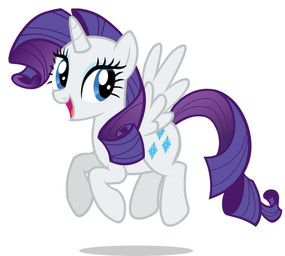 blue_eyes cutie_mark eyelashes female feral happy horn open_mouth simple_background smile solo white_background wide_eyed wings unknown_artist friendship_is_magic hasbro my_little_pony mythology rarity_(mlp) equid equine mammal mythological_creature mythological_equine winged_unicorn absurd_res digital_media_(artwork) hi_res source_request