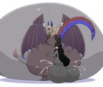 anal anthro balls belly big_balls big_belly big_breasts big_butt black_hair blonde_hair bodily_fluids breasts butt butt_grab clenched_teeth crouching cum cum_inflation cum_inside duo excessive_cum excessive_genital_fluids eyes_closed female fur genital_fluids genitals grey_body grey_fur hair hand_on_butt horn huge_balls huge_belly huge_breasts huge_butt hyper hyper_balls hyper_belly hyper_breasts hyper_butt hyper_genitalia inflation larger_female lighter_belly male male/female progression sitting_on_balls size_difference tail teeth wing_jewelry wings zeruxu mythology ray_(pkv2) riona_(riona_hexagon) dragon hybrid lagomorph leporid mammal mythological_creature mythological_scalie rabbit scalie absurd_res hi_res