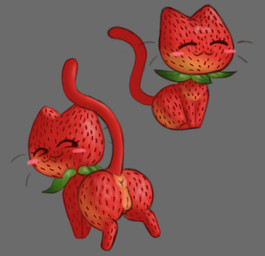 anus enticing female feral food genitals looking_back presenting presenting_anus presenting_vulva raised_tail seductive solo tail vulva mrmystery_guy fan_character domestic_cat felid feline felis food_creature mammal