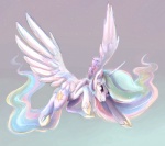 clothing cutie_mark feathered_wings feathers female feral footwear hair horn multicolored_hair princess purple_eyes quadruped royalty shoes simple_background smile solo tail white_body white_feathers wings blitzpony friendship_is_magic hasbro my_little_pony mythology princess_celestia_(mlp) equid equine mammal mythological_creature mythological_equine winged_unicorn 2012