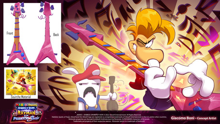 4_fingers anthro big_nose bite biting_lip biting_own_lip black_eyes black_facial_hair black_mustache blue_clothing blue_overalls button_(fastener) clapperboard clothed clothed_anthro clothed_humanoid clothed_male clothing derp_eyes disappointed duo electric_guitar facial_hair fingers floating_hands floating_head floating_torso fur gloves gramophone guitar hair handwear hat headgear headwear holding_mandolin holding_musical_instrument holding_object hoodie light long_ears lute male male_anthro male_humanoid mandolin mitten_hands motion_lines musical_instrument musical_note musical_symbol mustache noseless one_eye_closed overalls playing_guitar playing_music plucked_string_instrument purple_clothing purple_hoodie purple_topwear red_clothing red_hat red_headwear self_bite shirtless_anthro shirtless_male short_hair standing straight_arms string_instrument symbol teeth text title topwear white_body white_clothing white_fur white_gloves white_handwear year giacomo_boni mario_bros mario_plus_rabbids_kingdom_battle mario_plus_rabbids_sparks_of_hope nintendo raving_rabbids rayman_(series) ubisoft rabbid_mario rayman humanoid lagomorph mammal rabbid raypeople_(rayman) teensie 16:9 2023 4k absurd_res adobe_photoshop_(artwork) artist_name colored concept_art crossover digital_drawing_(artwork) digital_media_(artwork) english_description english_text hi_res lighting official_art procreate_(artwork) reference_image shaded widescreen