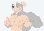 anthro big_nipples grey_eyes looking_at_viewer male muscular muscular_anthro muscular_male nipple_fetish nipple_play nipples smile solo yellow_sclera anti_dev jim_rat mammal murid murine rat rodent 2d_animation animated frame_by_frame loop short_playtime