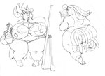 anthro anthrofied areola beak big_breasts big_butt biped bra breasts butt clothed clothing curvy_figure deep_navel feathers feet female huge_breasts huge_butt hyper hyper_breasts looking_back markings mole_(marking) morbidly_obese morbidly_obese_anthro morbidly_obese_female navel nipples non-mammal_breasts non-mammal_nipples nude obese obese_anthro obese_female overweight overweight_anthro overweight_female panties pokemorph rear_view solo standing thick_thighs topless underwear voluptuous wide_hips vdisco nintendo pokemon fan_character rosa_pyle avian generation_1_pokemon pidgeot pokemon_(species) 2013 black_and_white line_art monochrome multiple_images