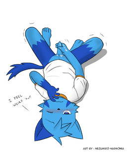 anthro blinking blue_body blue_fur blush bodily_fluids bottomless clothed clothing cum cum_on_hand flaccid foreskin fur genital_fluids genitals hand_on_penis humanoid_genitalia humanoid_penis looking_at_viewer male masturbation partially_clothed penis shirt shirt_only shy solo t-shirt t-shirt_only text topwear topwear_only white_clothing white_shirt white_t-shirt white_topwear young young_anthro young_male hazumazu haziq_(hazumazu) domestic_cat felid feline felis mammal 2015 5:6 artist_name
