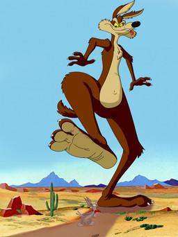 3_toes 4_fingers anthro arm_tuft belly bent_leg biped black_eyes black_nose blue_sky brown_body brown_fur buckteeth butt cactus canyon casual_nudity chest_tuft clenched_teeth clothing countershading curling_tail desert duo elbow_tuft evil_grin eyebrows fangs feet fingers fluffy fluffy_chest foot_fetish foot_focus fur glance gloves grey_body grey_fur handwear head_tuft humanoid_feet humanoid_hands humanoid_heel knee_tuft knee_up leg_tuft long_ears looking_down looking_down_at_another looking_up_at_another low-angle_view macro macro_focus male monobutt mountain multicolored_body multicolored_fur navel nude open_mouth open_smile outside paws pecs pink_nose plant plantigrade pose raised_foot saguaro screencap screencap_background scut_tail shadow sharp_teeth shocked short_tail shoulder_tuft skinny sky smile soles stomping surprised surprised_face surprised_look tail tan_belly tan_body tan_eyebrows tan_fur tan_soles teeth toes tongue tongue_out toothy_grin tuft two_tone_body two_tone_feet two_tone_fur whiskers white_body white_clothing white_fur white_gloves white_handwear white_sclera white_toe_claws wide_eyed wrinkled_feet wrinkles yellow_sclera fairytalesartist zgrooz looney_tunes warner_brothers bugs_bunny wile_e._coyote canid canine canis coyote lagomorph leporid mammal rabbit 2019 artist_collaboration colored cover cover_art cover_page detailed digital_drawing_(artwork) digital_media_(artwork) hi_res mixed_media pinup shaded