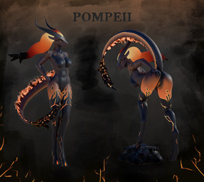 anthro anus belly breasts butt claws female genitals hair looking_at_viewer mature_female nipples nude pompeii smile solo standing tail text vulva rufsi mythology pompeii_(timberwolfl) mythological_creature mythological_scalie scalie 3d_(artwork) absurd_res digital_media_(artwork) hi_res model_sheet