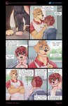 absurd_res anthro bastionshadowpaw canid canine canis claude_(bastionshadowpaw) clothed clothing colored comic dialogue digital_media_(artwork) domestic_dog duo emmie_(bastionshadowpaw) english_text father_(lore) father_and_child_(lore) father_and_son_(lore) hair hi_res incest_(lore) incest_play male male/male mammal open_mouth parent_(lore) parent_and_child_(lore) parent_and_son_(lore) profanity simple_background son_(lore) text