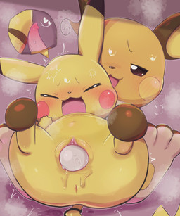 anus assisted_oviposition beady_eyes biped bipedal_feral blush bodily_fluids brown_body cheek_spots clitoral_hood clitoris cutaway duo egg entwined_tails eyes_closed female female_feral female_on_feral feral feral_on_feral front_view genital_fluids genitals grabbing_raised_legs half-closed_eyes looking_at_another looking_at_partner lying male male/female male_feral male_on_feral monotone_body multicolored_body narrowed_eyes navel on_back open_mouth orange_body oviposition penis pregnant steam sweat tail tail_coil tapering_penis two_tone_body vaginal_fluids vaginal_oviposition vulva yellow_body badwingm nintendo pokemon generation_1_pokemon pikachu pokemon_(species) raichu 2023 digital_drawing_(artwork) digital_media_(artwork) hi_res shaded soft_shading