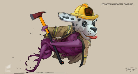 ambiguous_gender fire_axe firefighter not_furry simple_background solo tongue tongue_out paolo_giandoso ghostbusters ghostbusters:_afterlife sony_corporation sony_pictures canid canine canis dalmatian domestic_dog ghost mammal monster spirit absurd_res concept_art hi_res official_art