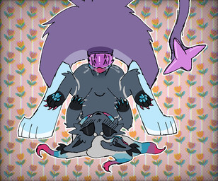 abdominal_bulge animal_genitalia animal_penis animal_vulva blush blush_lines bodily_fluids canine_genitalia canine_vulva claws duo ear_tuft eyes_closed feline_genitalia feline_penis female feral fluffy fur fur_markings genital_fluids genitals gradient_fur gradient_hair gynomorph hair intersex intersex/female markings pattern_background penetration penile penile_penetration penile_spines penis penis_hanging questionable_consent sheath simple_background standing striped_markings stripes tail tuft vaginal vaginal_fluids vaginal_penetration vulva young vedacia nintendo pokemon delsyn_(veevobyte) generation_4_pokemon generation_5_pokemon generation_8_pokemon generation_9_pokemon grafaiai hisuian_form hisuian_zorua luxray mammal pokemon_(species) regional_form_(pokemon) zorua colored digital_media_(artwork)