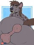 anus backsack balls butt femboy genitals male nude perineum puffy_anus solo graybluestudios chase_(chasethehungryhyena) hyena mammal spotted_hyena alternate_version_at_source hi_res