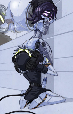 anus beanie belt black_beanie black_boots black_clothing black_footwear black_hat black_headwear blush blush_lines bodily_fluids boots butt canon_couple carrying_another carrying_partner close-up clothed clothed_male clothing coat cunnilingus cutaway dark_hair duo erection female floor footwear furrowed_brow genital_fluids genitals glistening glistening_butt glistening_genitalia glistening_penis glistening_vulva grabbing_waist grey_hair grey_tongue hair hat hazard_stripes headgear headwear kneeling leaning_on_wall leg_grab looking_at_another looking_at_genitalia looking_at_partner looking_at_vulva looking_back looking_back_at_another looking_back_at_partner looking_pleasured machine male male/female metallic_body moan mostly_nude mostly_nude_female narrowed_eyes not_furry open_mouth oral penis pilot_hat purple_eyes purple_hair robot_joints robot_penis robotic_penis rolled_up_sleeves saliva saliva_on_tongue screen_eyes segmented_abdomen segmented_arms segmented_body segmented_legs segmented_limbs segmented_penis sex shoes short_hair sitting sitting_on_ground spiky_hair tail tongue tongue_out topwear trenchcoat vaginal vaginal_fluids vulva wall_(structure) wide_hips yellow_eyes lewdanon_(artist) glitch_productions murder_drones n_(murder_drones) uzi_(murder_drones) disassembly_drone humanoid robot robot_humanoid tailed_humanoid worker_drone 2024 cel_shading hatching_(art) hi_res shaded