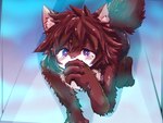 ambiguous_gender anthro blue_eyes brown_body brown_fur changed_(video_game) exepresso fur gas hi_res lin_(changed) solo transformation