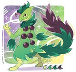 ambiguous_gender anthro biped claws finger_claws green_body plant solo toe_claws ouroborotter nintendo pokemon pokemon_mystery_dungeon spike_chunsoft fan_character arboliva elemental_creature flora_fauna generation_3_pokemon generation_9_pokemon hybrid pokemon_(species) sceptile absurd_res hi_res