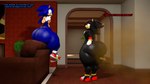 16:9 bathroom big_butt butt excessive_feces fart feces groaning hi_res huge_butt hyper hyper_butt hyper_feces male male/male nightsoil pooping scatplay sega shadow shadow_the_hedgehog smelly sonic_the_hedgehog sonic_the_hedgehog_(series) thick_thighs toilet widescreen