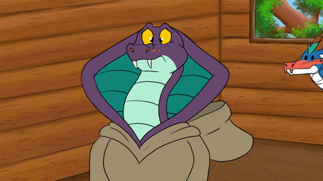 angry anthro clothing dialogue duo hoodie laugh_track male topwear tree_house whiskers lightluxcollie denatured_comic drake_and_josh mythology drake_(lightluxcollie) cobra dragon eastern_dragon elapid_(snake) king_cobra mythological_creature mythological_scalie reptile scalie snake 16:9 animated hi_res short_playtime sound video widescreen