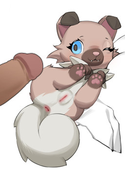 4_toes anus bestiality blue_eyes duo faceless_character faceless_male feet female female_feral female_focus feral feral_focus genitals human_on_feral humanoid_genitalia humanoid_genitalia_on_feral humanoid_penis humanoid_vulva humanoid_vulva_on_feral interspecies male male/female male_on_feral one_eye_closed pawpads paws penis pokephilia quadruped solo_focus tail teeth toes vulva young tlmoyv_1 nintendo pokemon generation_7_pokemon human mammal pokemon_(species) rockruff censored hi_res