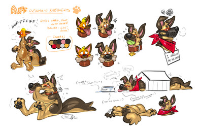 anthro bdsm biped blonde_hair bodily_fluids bone_gag brown_body brown_collar brown_fur clothed clothing collar costume dog_costume doghouse embarrassed exhausted fur gag gagged green_eyes hair kerchief latex latex_costume male multicolored_body multicolored_fur muzzle_(object) muzzled neckerchief neckwear orange_body orange_fur red_kerchief red_neckerchief ring_gag simple_background sitting solo standing stuck sweat text tugging white_background banderi dune_(fox0808) canid canine fox mammal absurd_res digital_media_(artwork) english_text hi_res model_sheet multiple_images