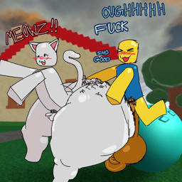 :3 against_surface anal anthro aroused ass_on_glass ass_up balls beverage big_butt big_penis bloxy_cola blush blush_lines bodily_fluids body_blush body_hair bottom_heavy building butt butt_blush butt_hair churning_balls cola cum darkened_genitalia detailed_background dialogue drinking drooling duo ejaculation fast_sex game_background genital_fluids genitals glass glistening glistening_body glistening_butt glistening_genitalia glistening_penis grass hairy house huge_butt huge_penis humanoid_genitalia humanoid_penis humping hyper hyper_butt hyper_genitalia hyper_penis leaking_anus low-angle_view male male/male meow misspelling moan on_glass open_mouth orgasm penetration penis penis_size_difference plant plap plap_(sound) pubes pubes_on_butt saggy_balls saliva scrotum_flap sex sex_after_cumming shortstack shortstack_male side_view silly small_penis soda sound_effects standing sweat sweaty_butt tail taunting text thick_thighs tree white_body wide_hips yellow_body yellow_penis marpypawz sound_warning roblox noob_(roblox) stupid_sexy_roblox_cat_(marpypawz) classic_cat_(roblox) domestic_cat felid feline felis humanoid mammal robloxian 1:1 animated hi_res short_playtime sound video